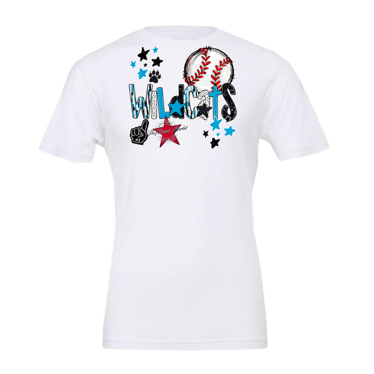 Wildcats Baseball Scrape-Carolina Blue