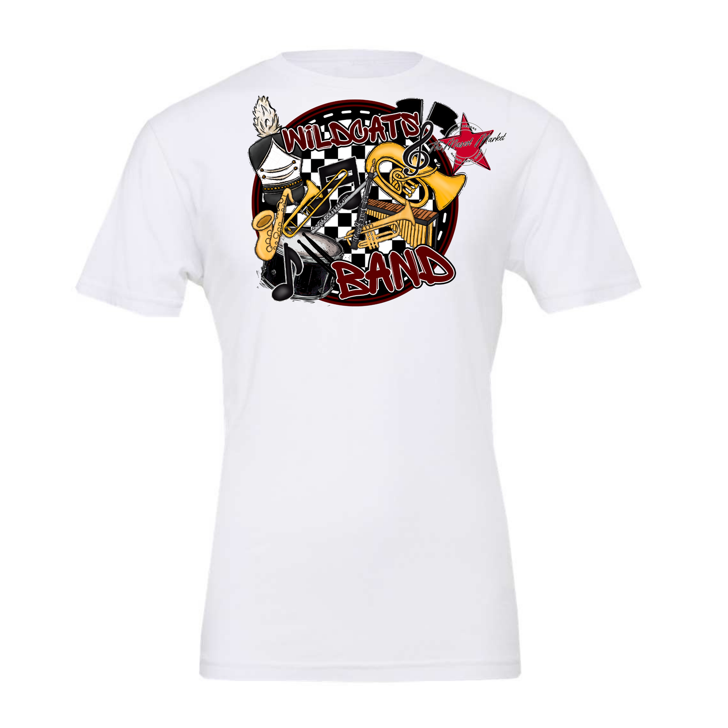 Wildcats Circle Band Design-Maroon