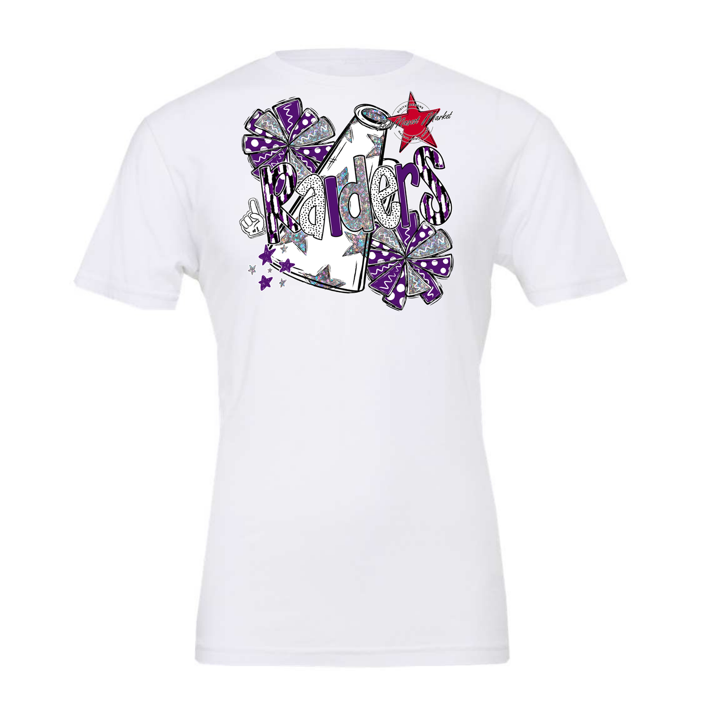 Raiders Cheer Megaphone Scrape-Purple