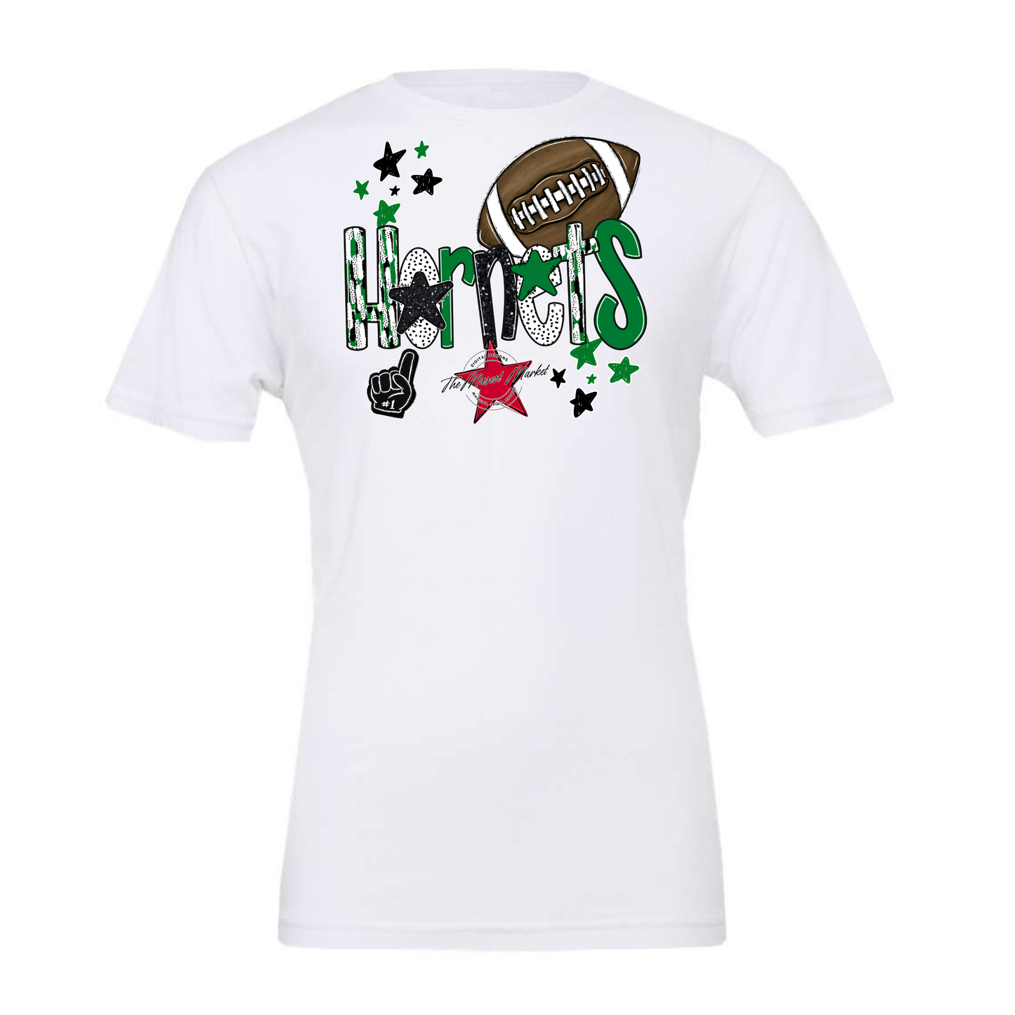 Hornets Football Scrape-Kelly Green