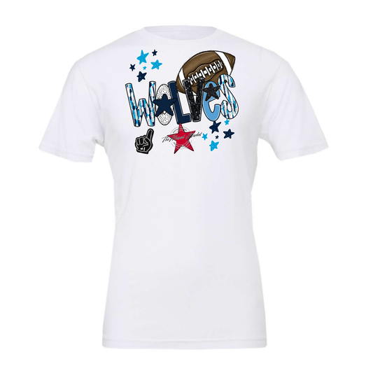 Wolves Football Scrape-Navy-Carolina Blue