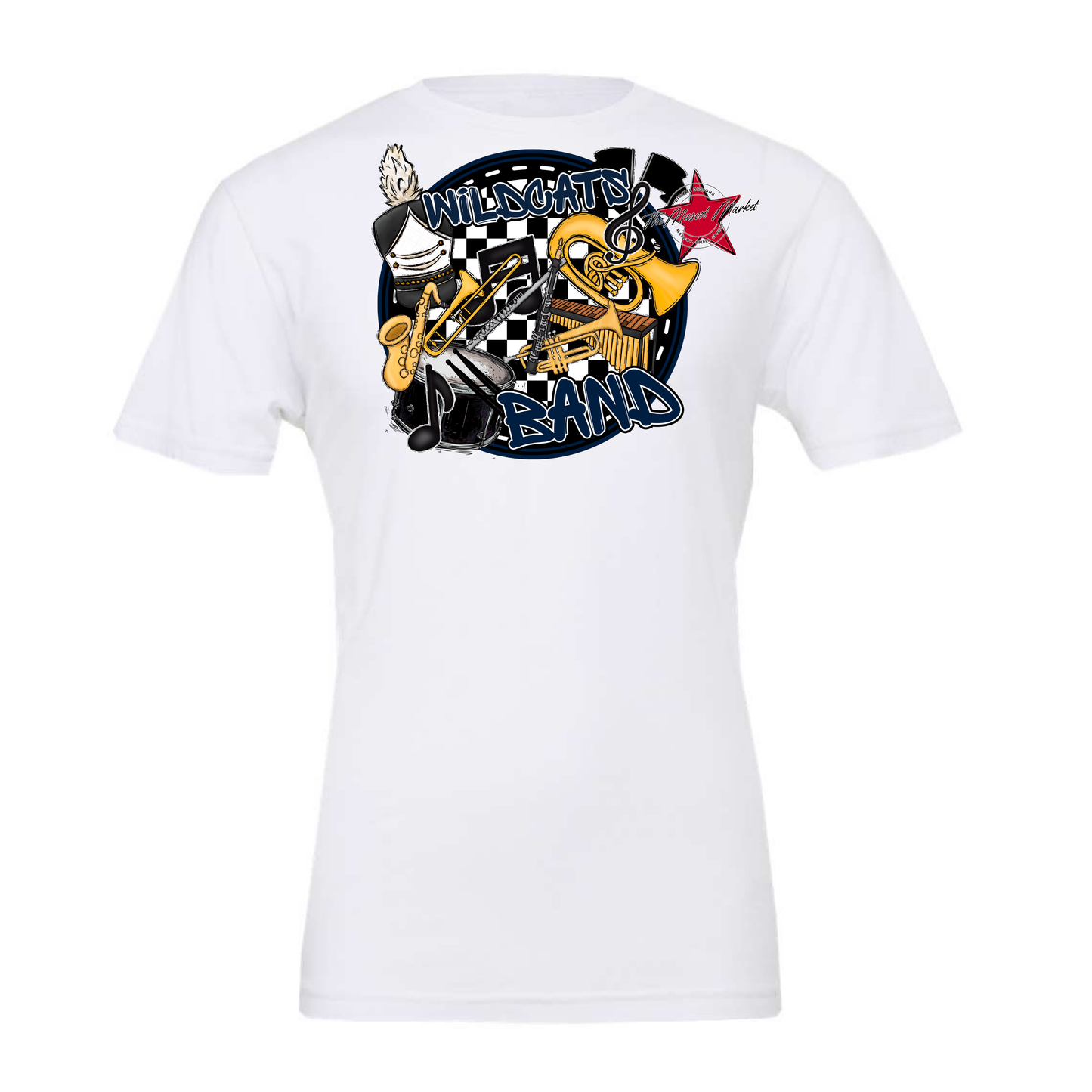 Wildcats Circle Band Design-Navy