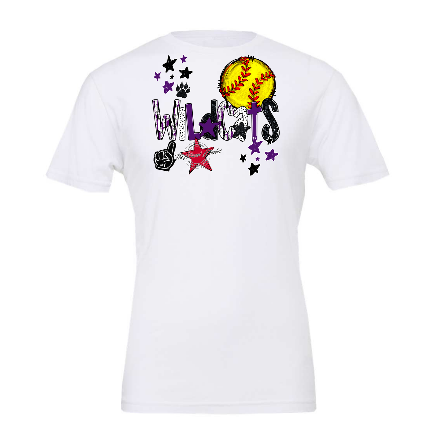 Wildcats Softball Scrape-Purple