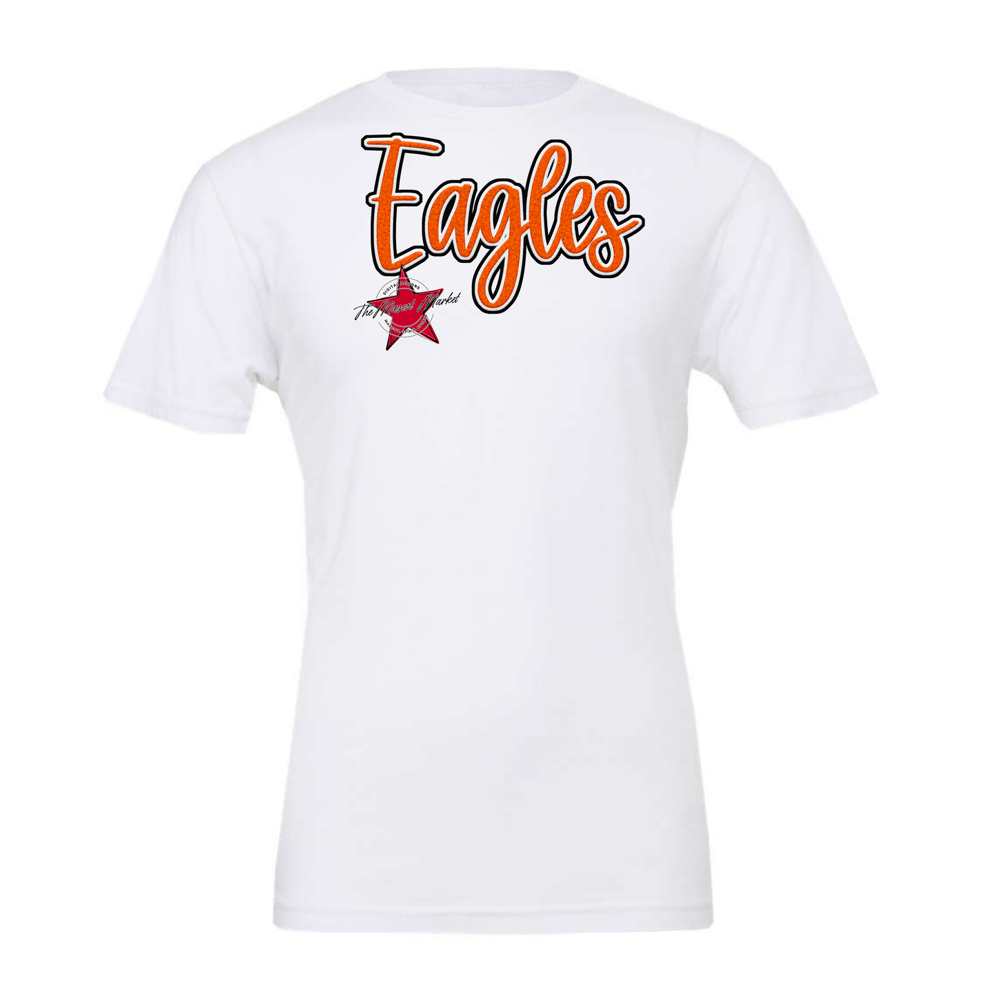 Eagles Faux Chenille Patch-Orange