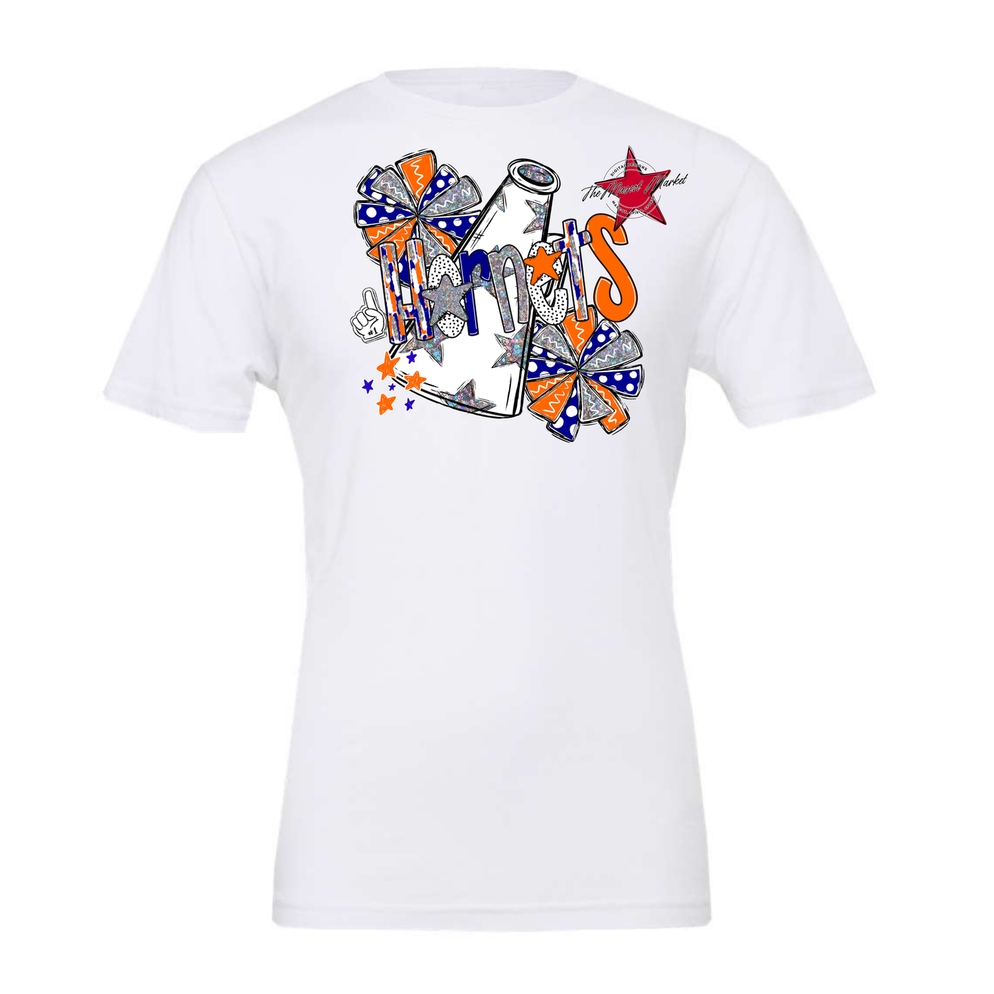 Hornets Cheer Megaphone Scrape-Blue-Orange