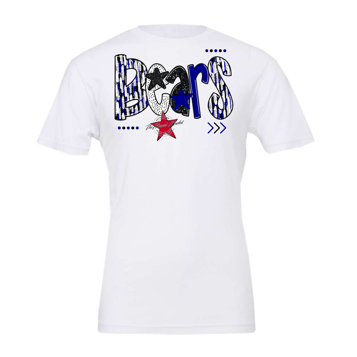 Bears Brushstroke Alpha Design-Blue