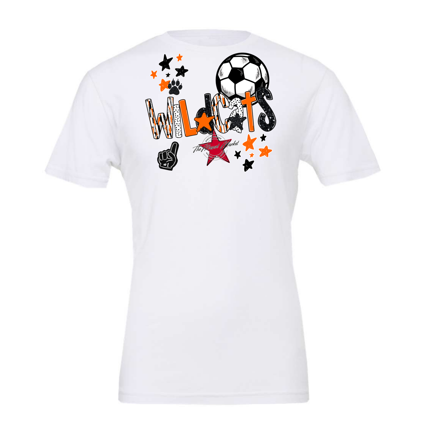 Wildcats Soccer Scrape-Orange