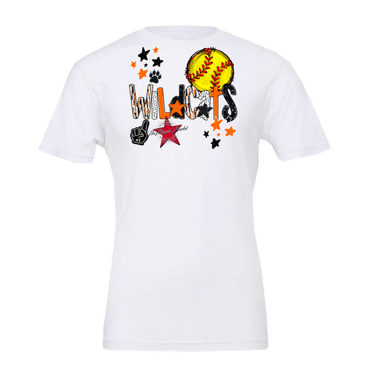 Wildcats Softball Scrape-Orange