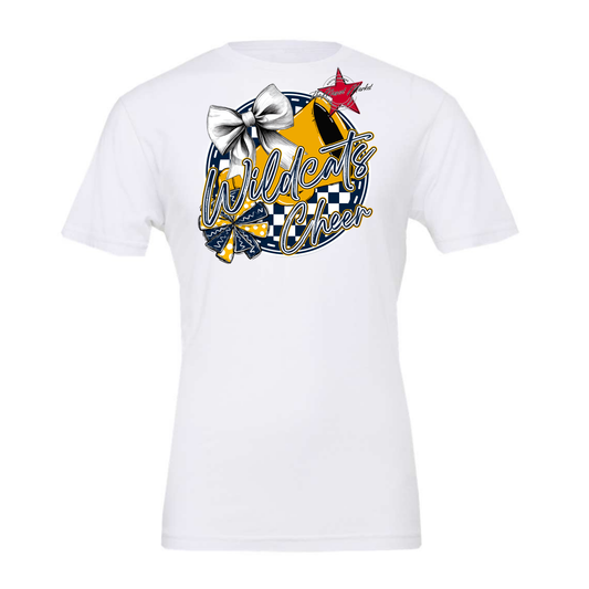 Wildcats Circle Cheer Design-Navy-Yellow