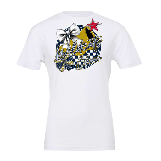 Wildcats Circle Cheer Design-Navy-Gold