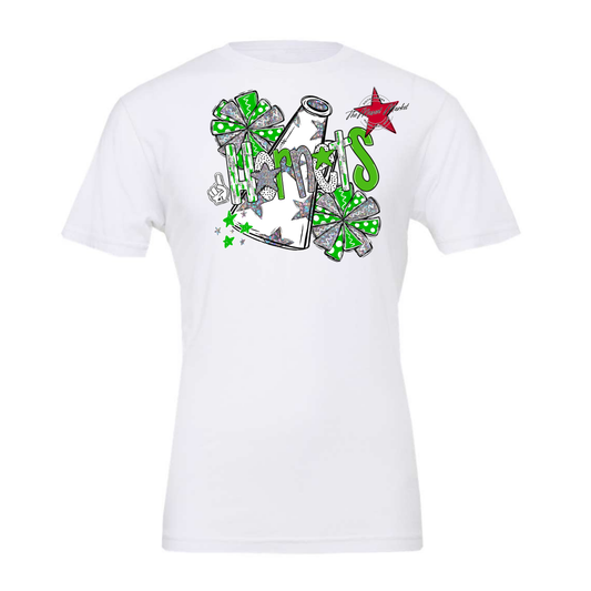 Hornets Cheer Megaphone Scrape-Bright Green