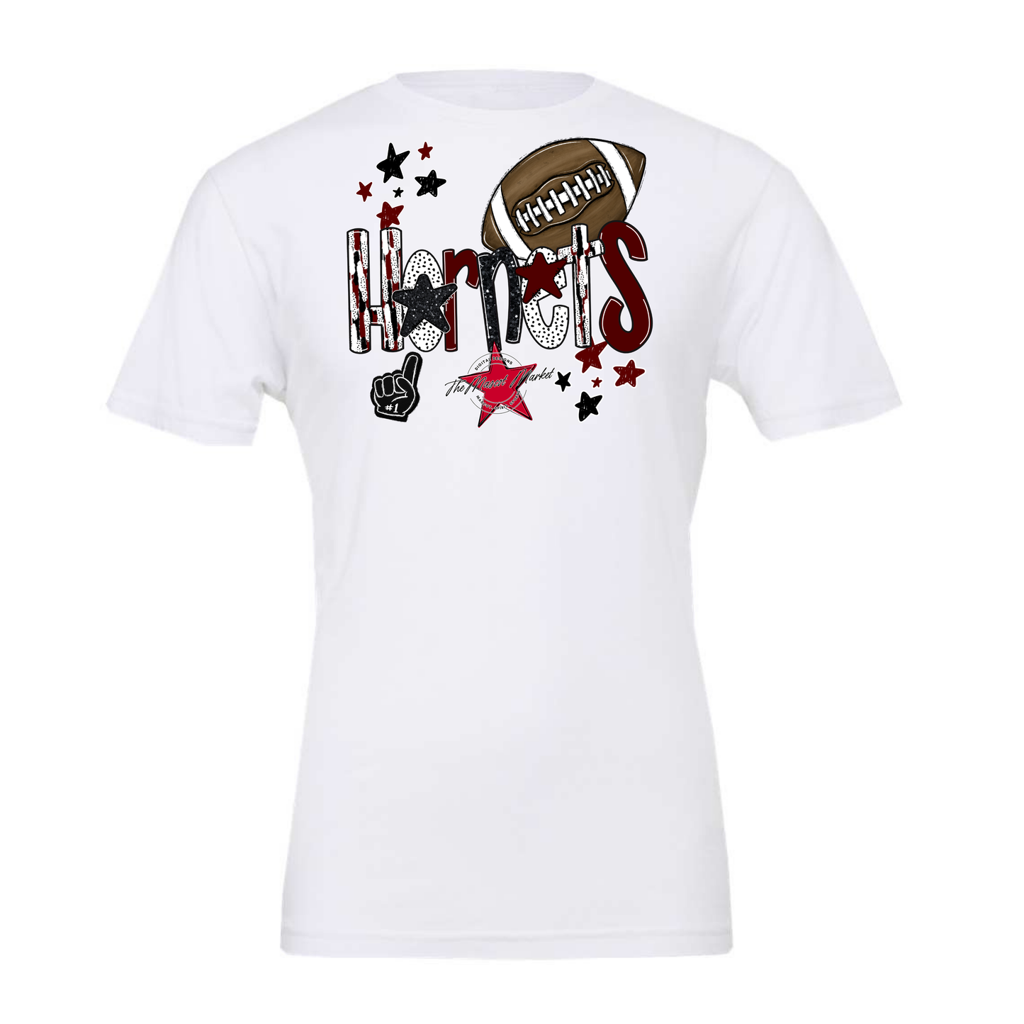 Hornets Football Scrape-Maroon