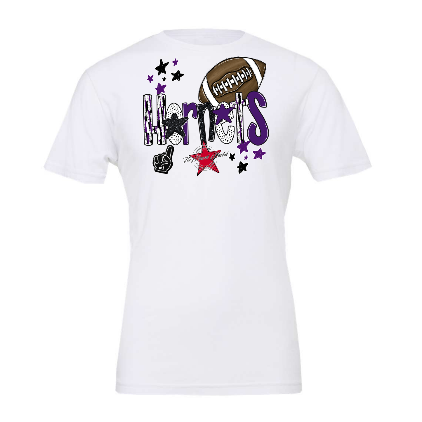 Hornets Football Scrape-Purple