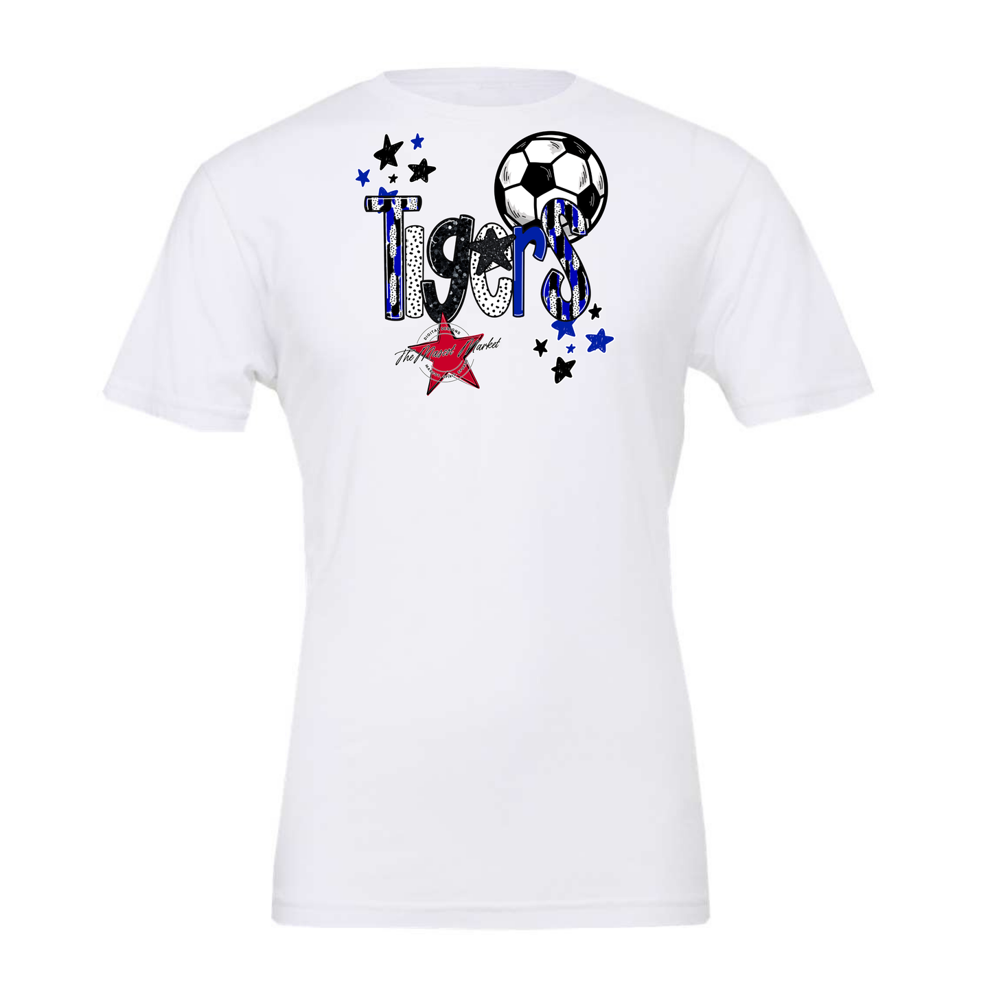 Tigers Soccer Scrape-Royal Blue