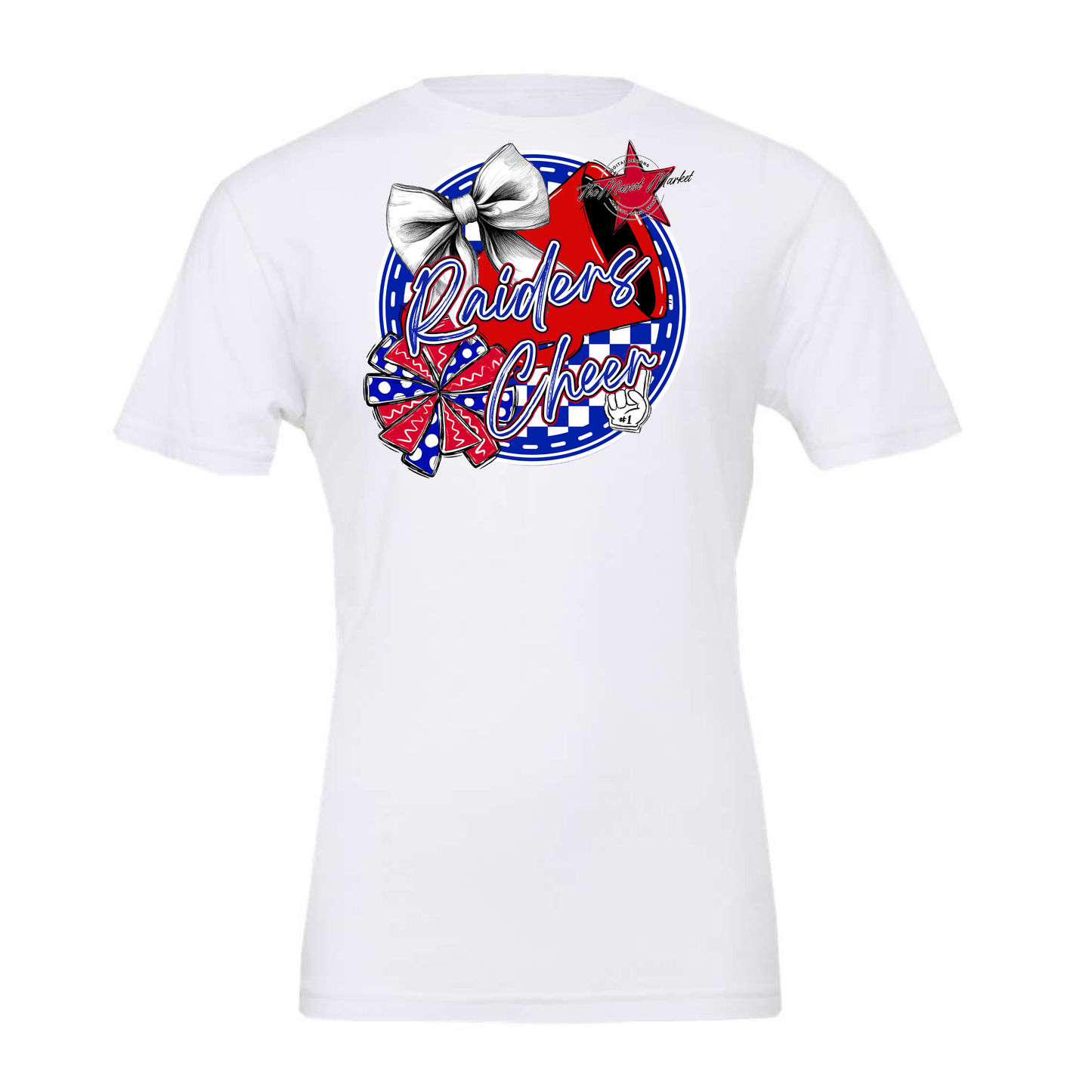 Raiders Circle Cheer Design-Blue-Red