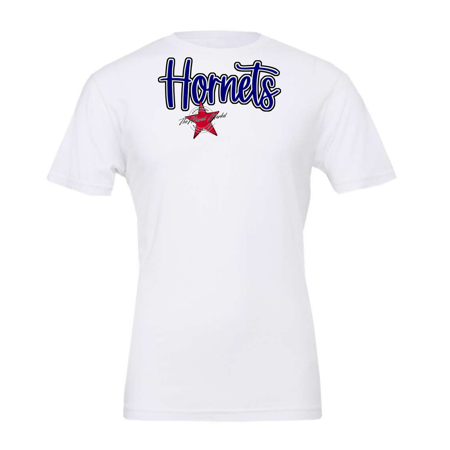 Hornets Faux Chenille Patch-Blue