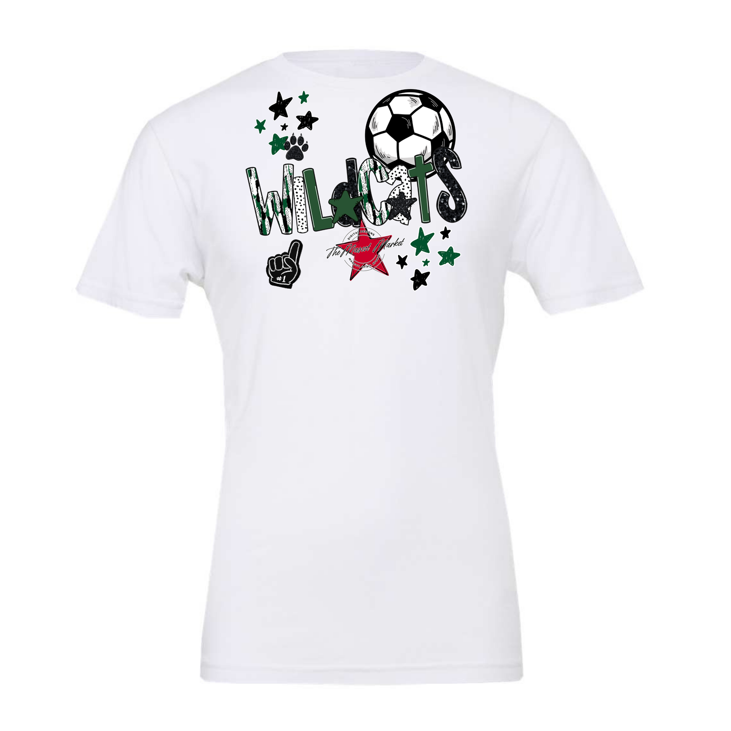 Wildcats Soccer Scrape-Green