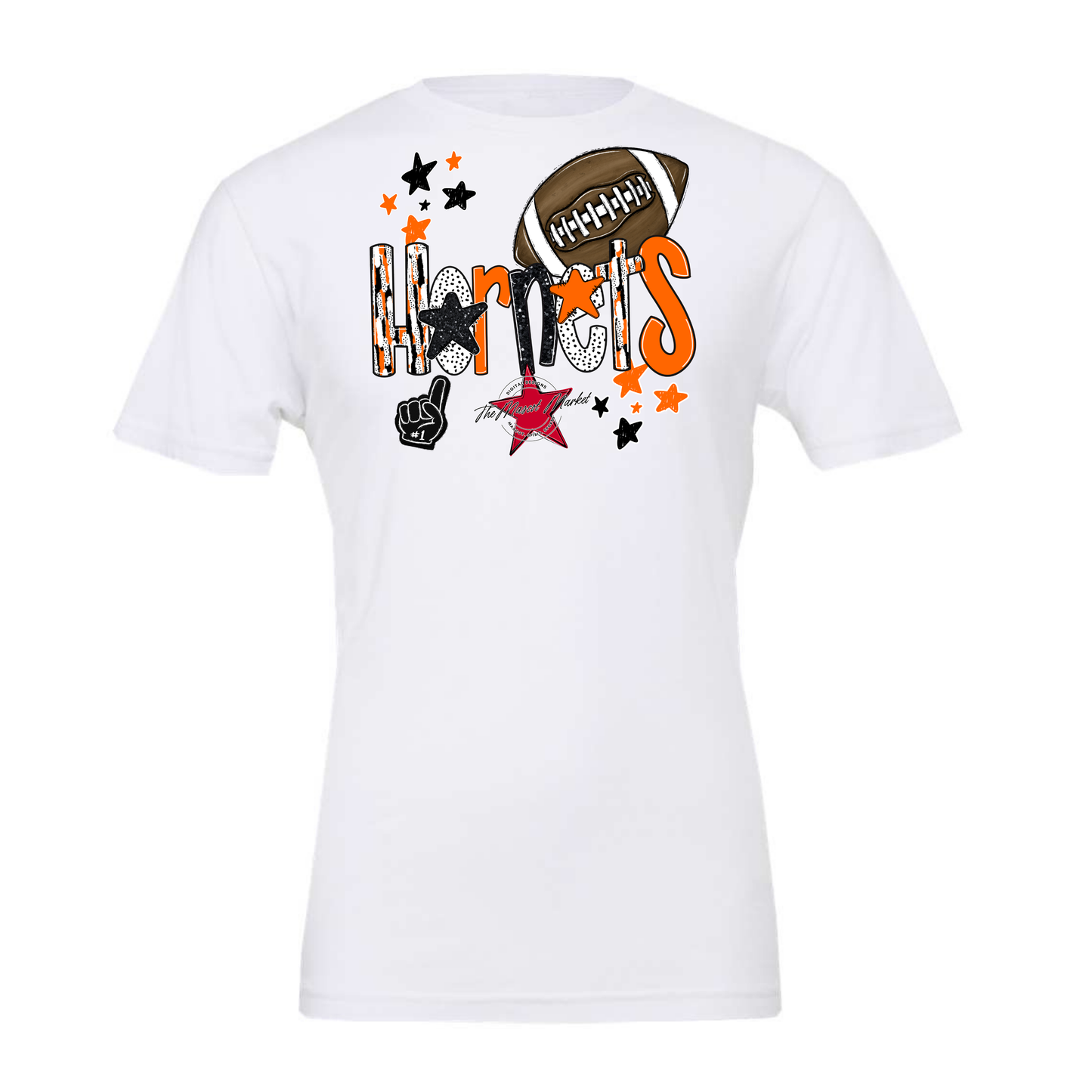 Hornets Football Scrape-Orange