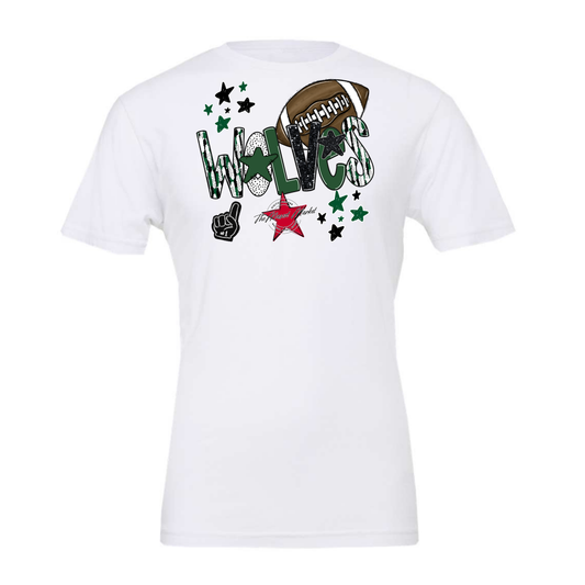 Wolves Football Scrape-Green