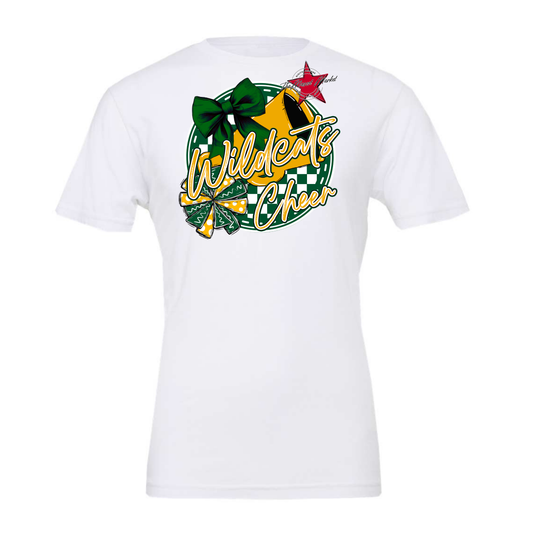 Wildcats Circle Cheer Design-Green-Yellow