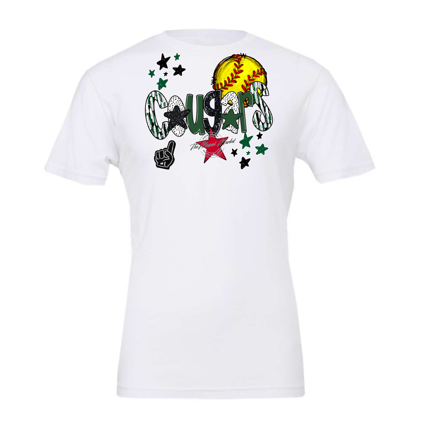 Cougars Softball Scrape-Green