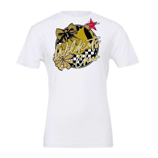 Wildcats Circle Cheer Design-Gold