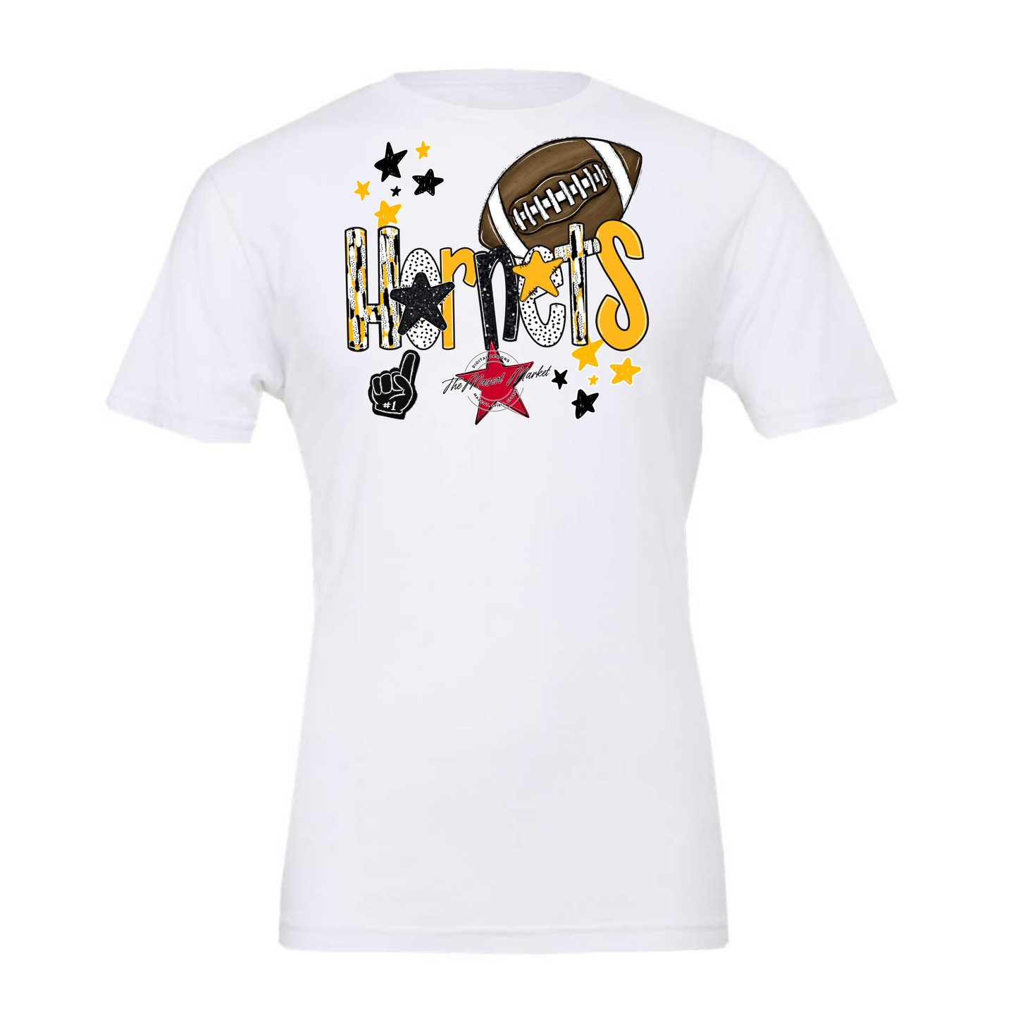 Hornets Football Scrape-Yellow