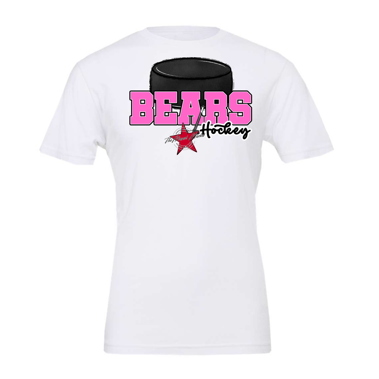 Bears Varsity Hockey Design-Baby Pink