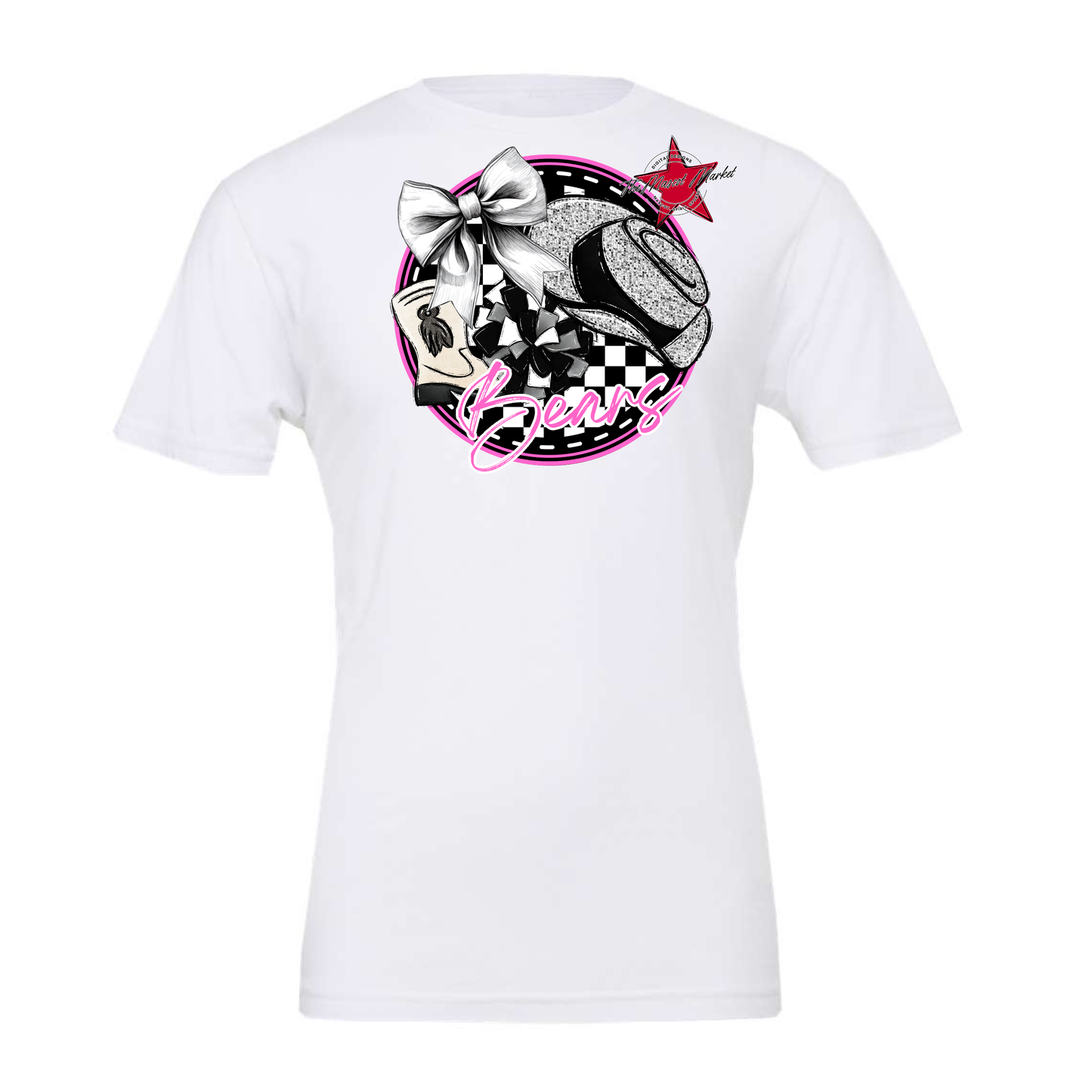 Bears Circle Drillteam Design-Baby Pink