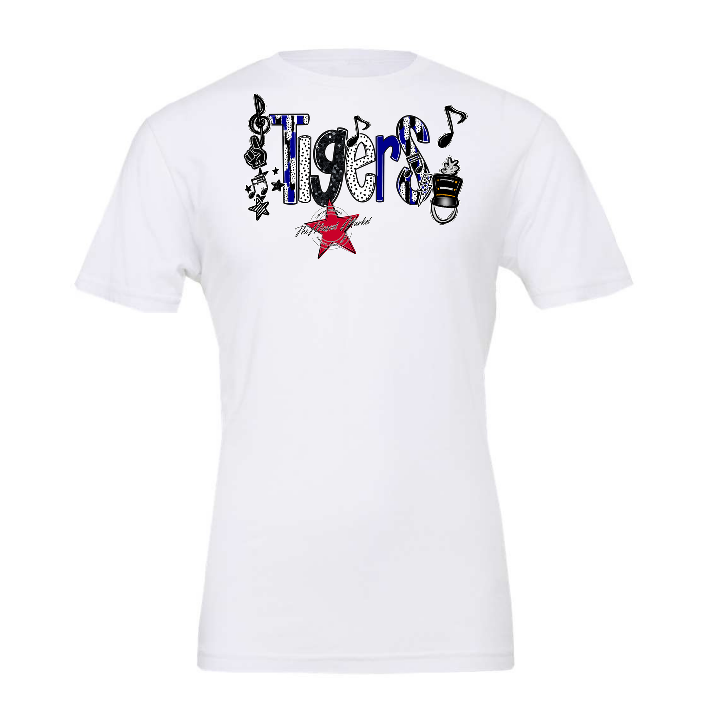 Tigers Band Scrape-Blue