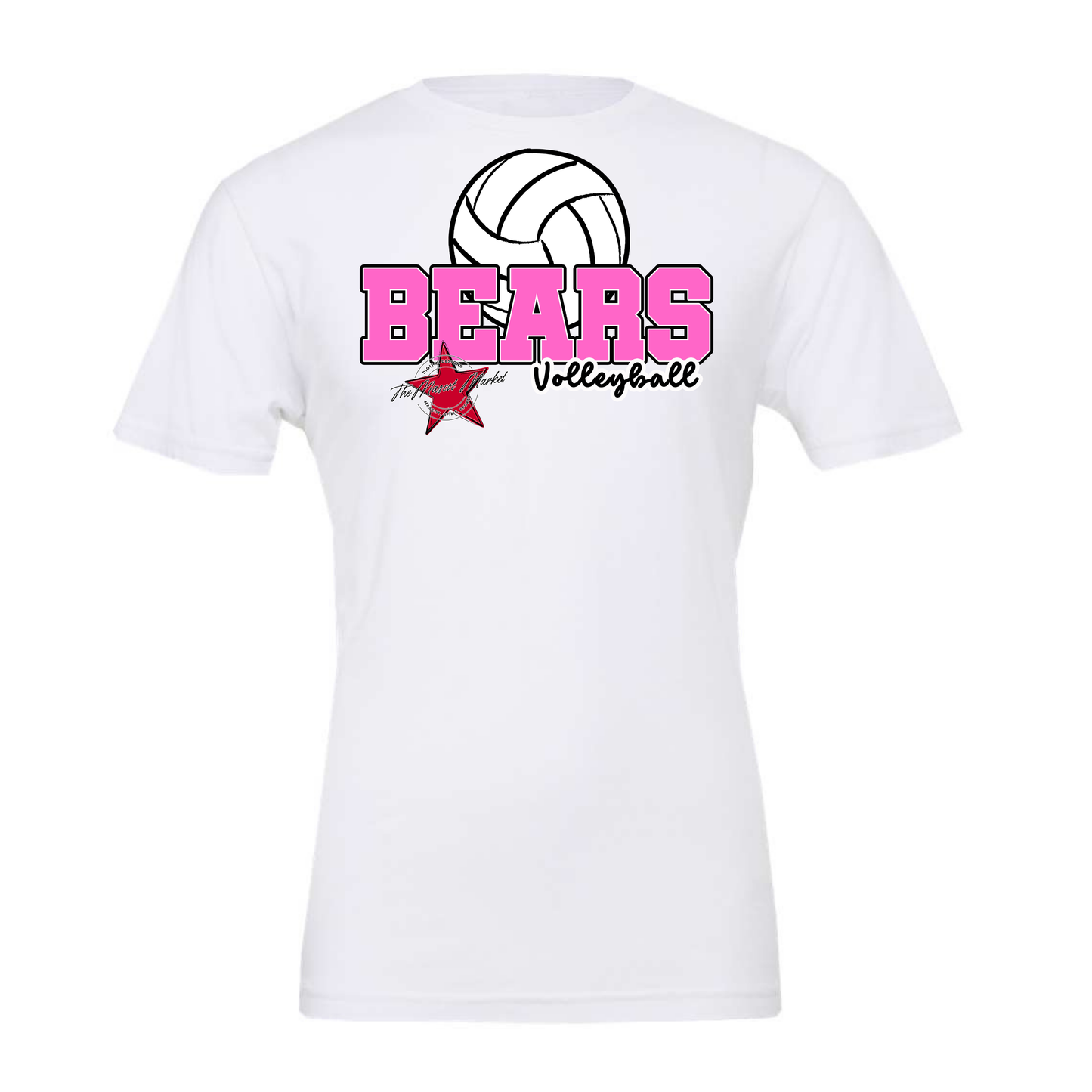 Bears Varsity Volleyball Design-Baby Pink