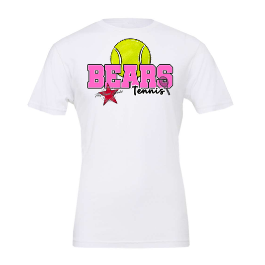 Bears Varsity Tennis Design-Baby Pink