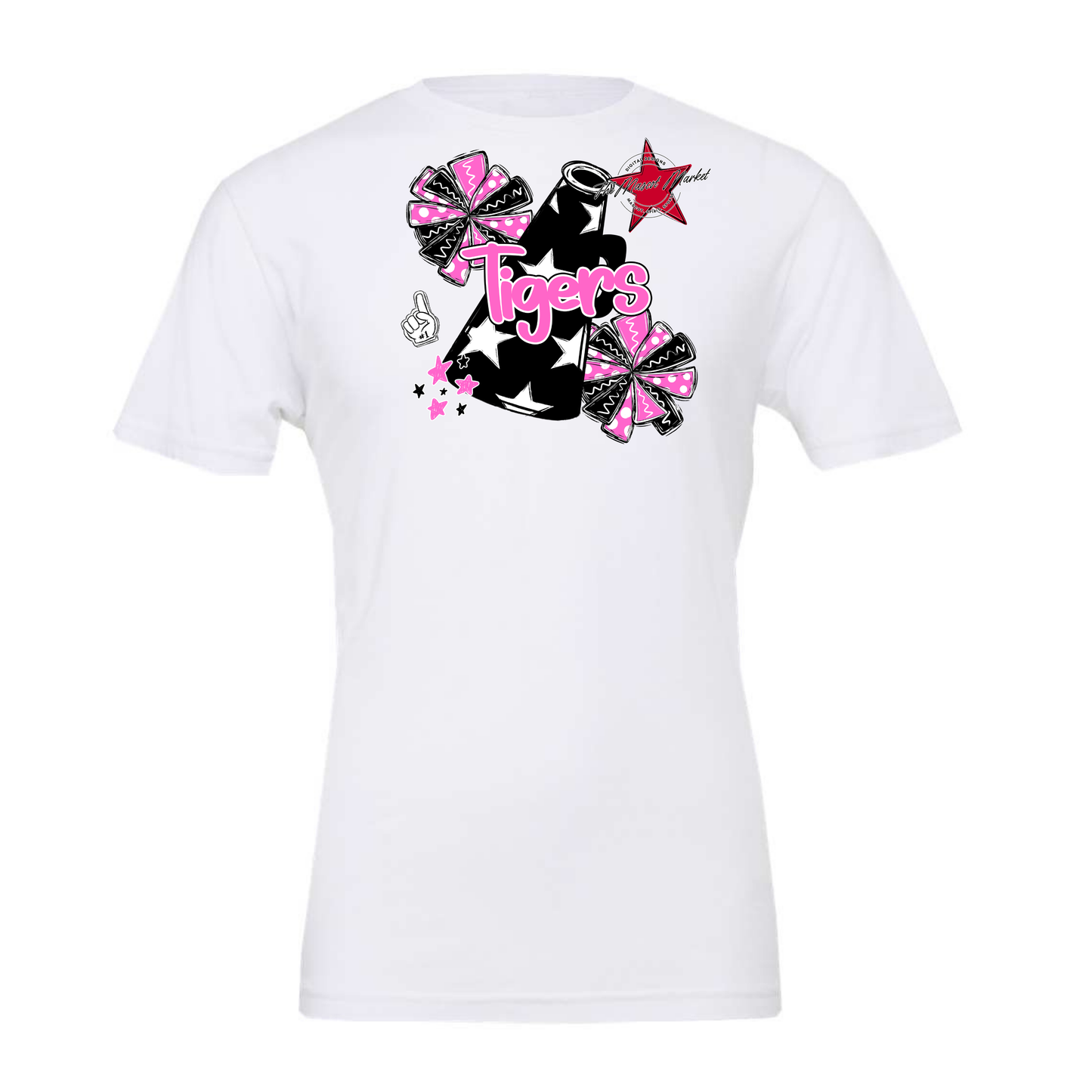 Tigers Alpha Megaphone Design-Baby Pink