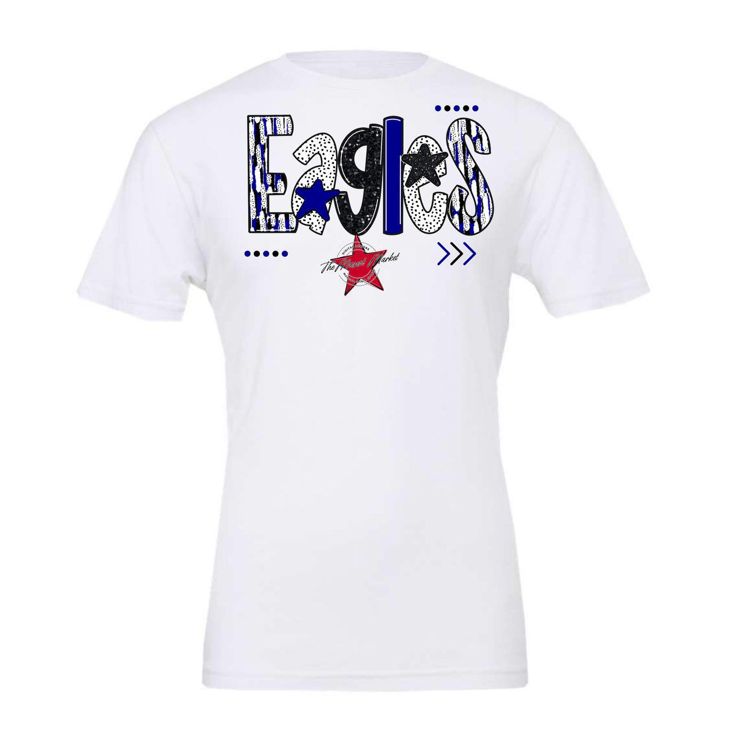 Eagles Brushstroke Alpha Design-Blue