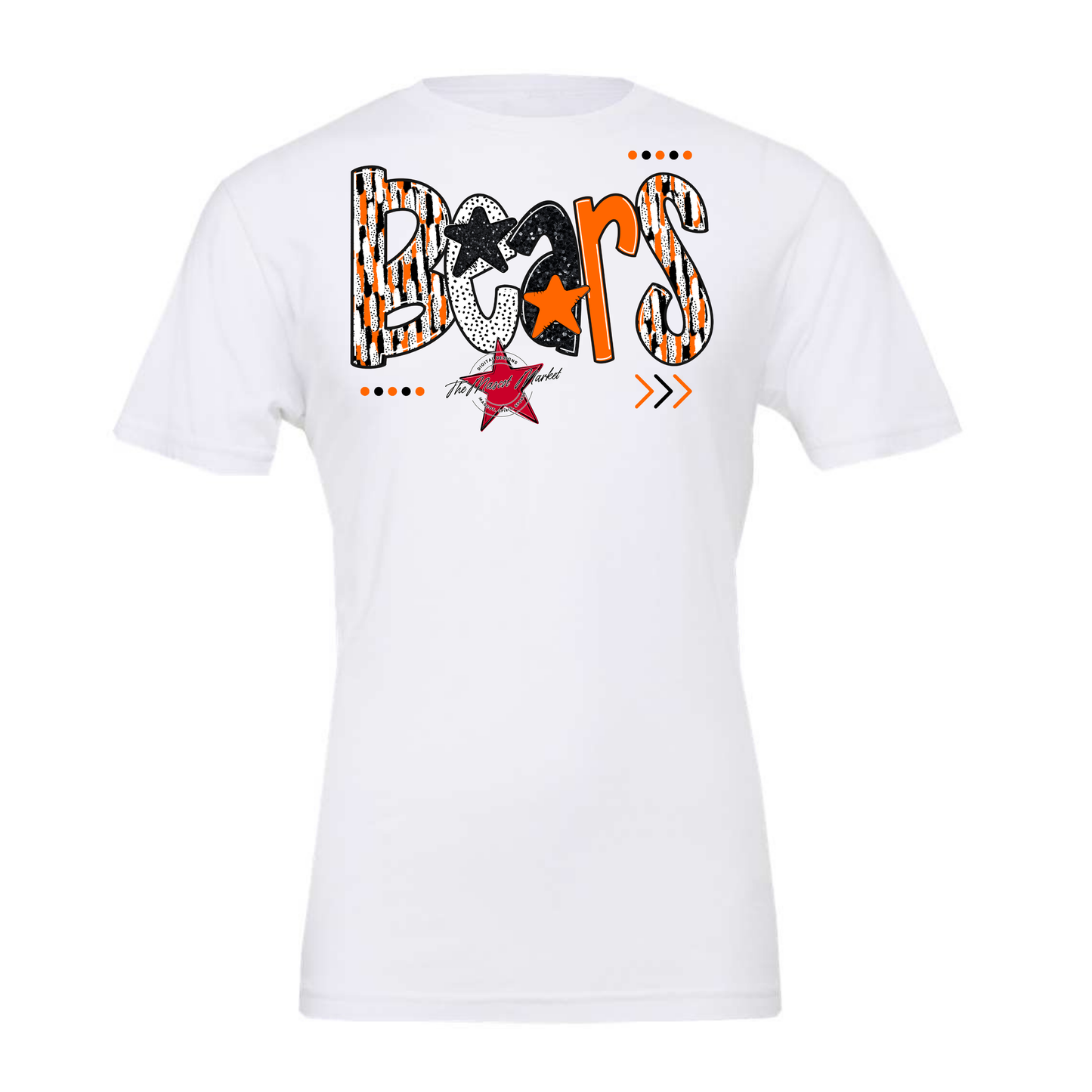 Bears Brushstroke Alpha Design-Orange
