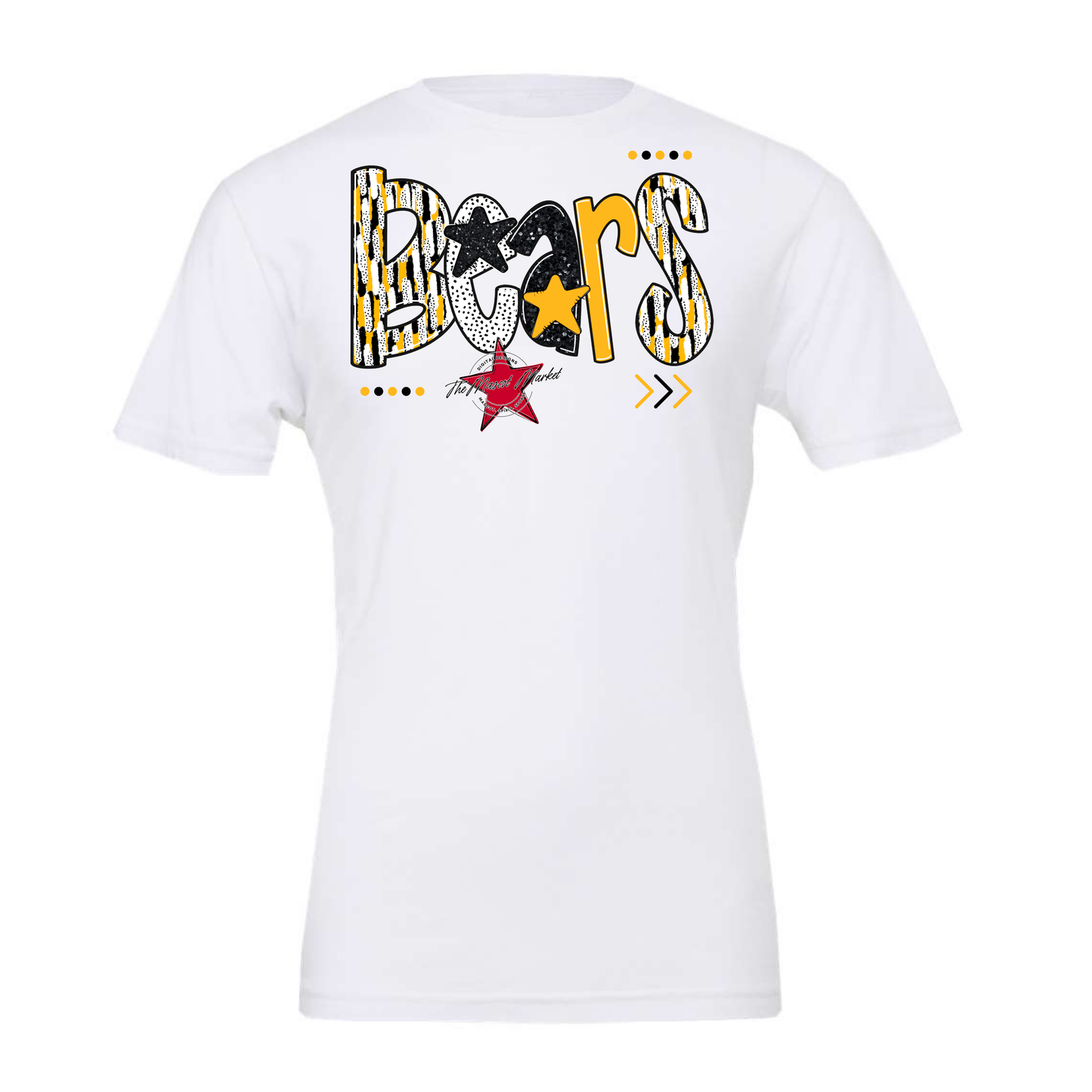 Bears Brushstroke Alpha Design-Yellow