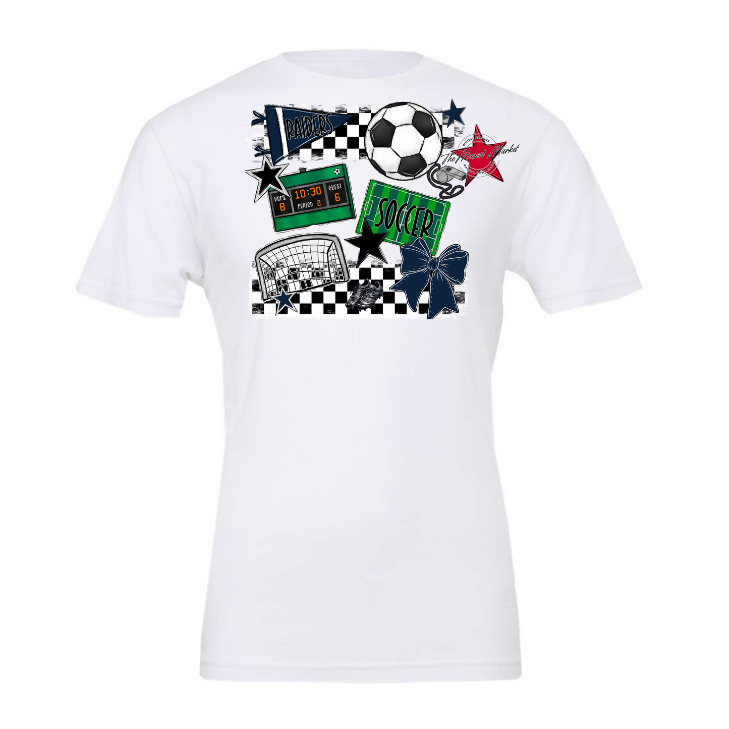 Raiders Soccer Checkers Design-Navy
