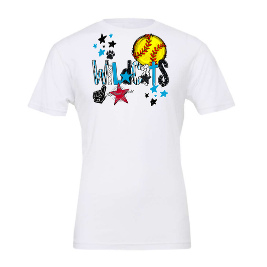 Wildcats Softball Scrape-Carolina Blue