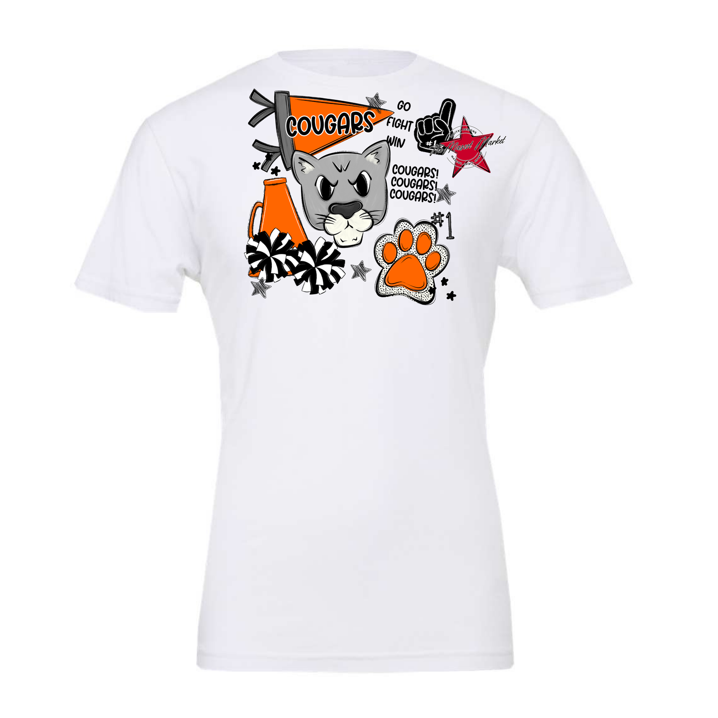 Cougars Spirit Design-Orange