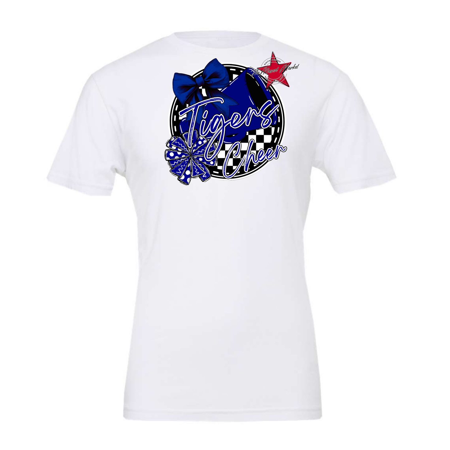 Tigers Circle Cheer Design-Blue