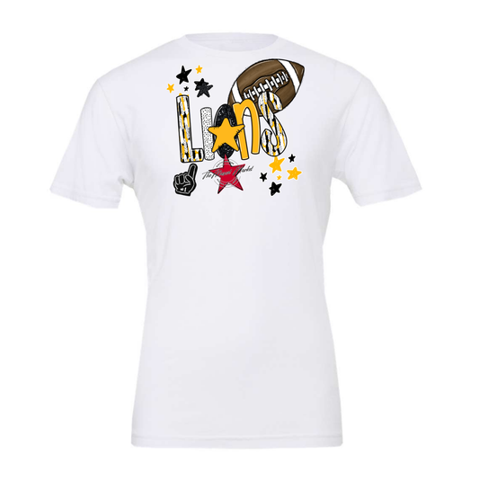 Lions Football Scrape-Yellow