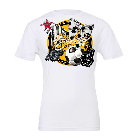 Bears Circle Soccer Design-Yellow