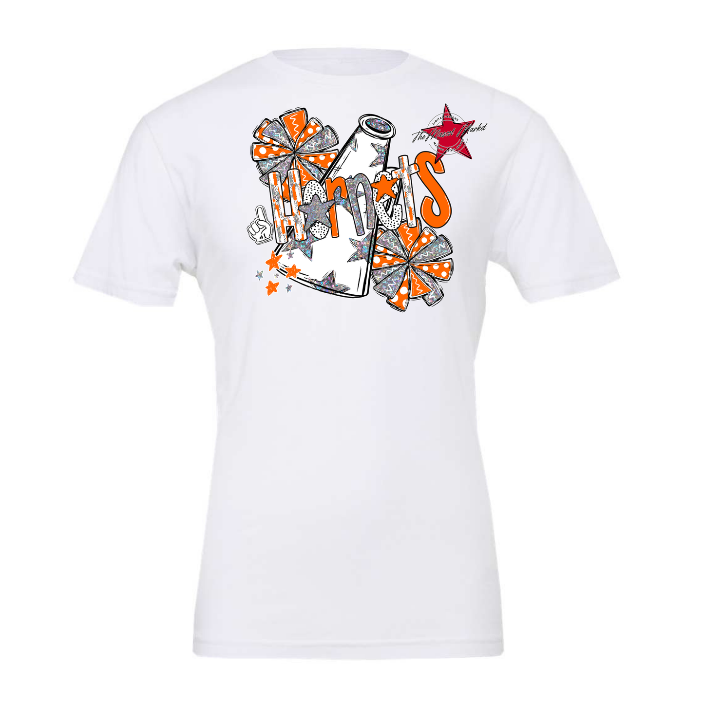 Hornets Cheer Megaphone Scrape-Orange