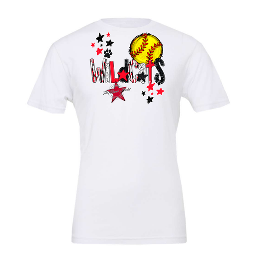 Wildcats Softball Scrape-Red