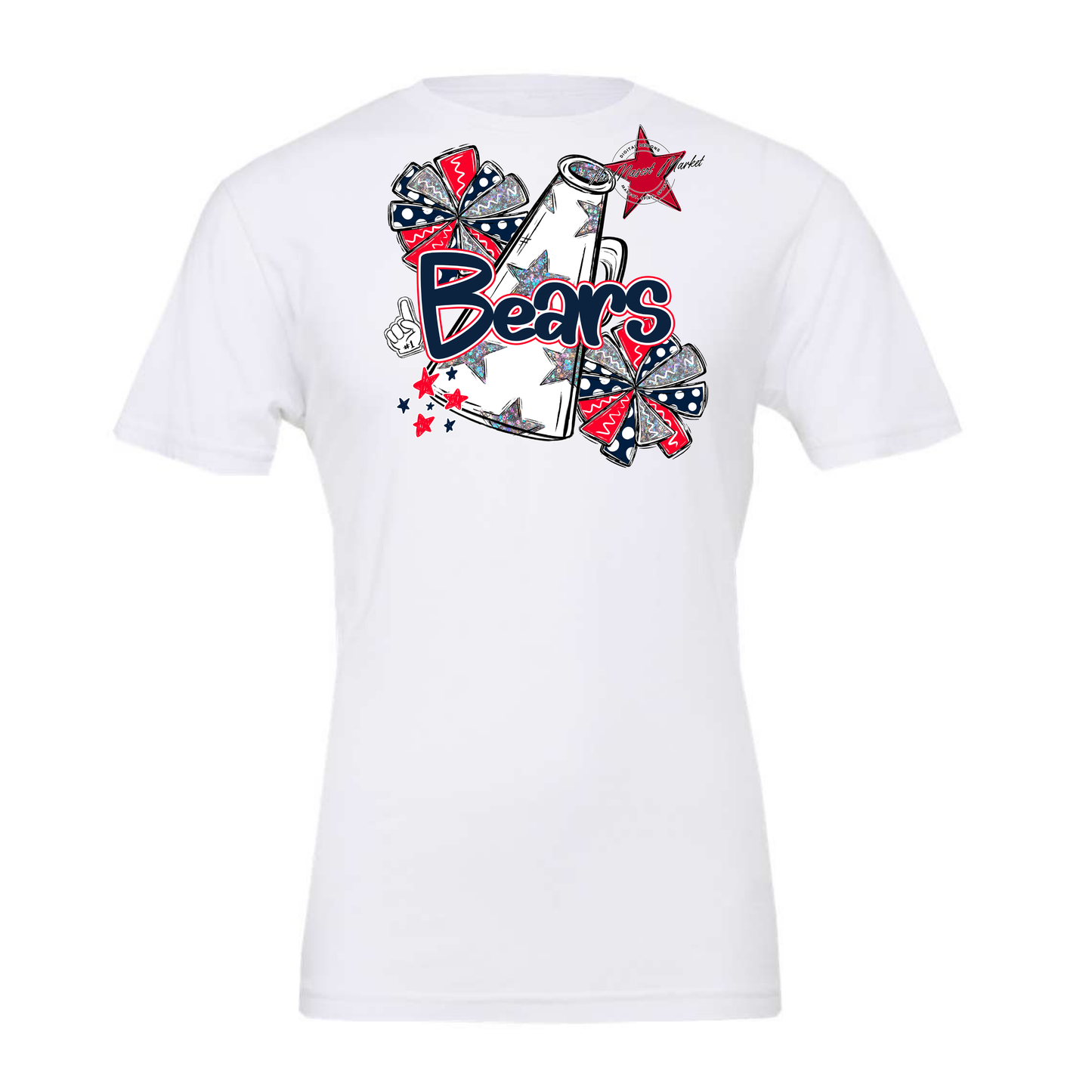 Bears Megaphone Alpha Design-Navy-Red