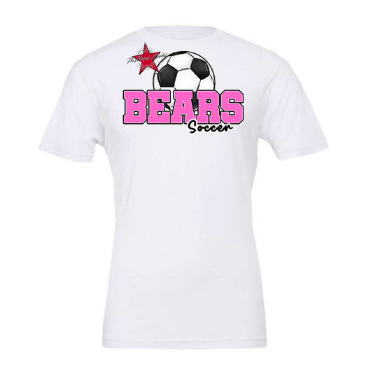 Bears Varsity Soccer Design-Baby Pink