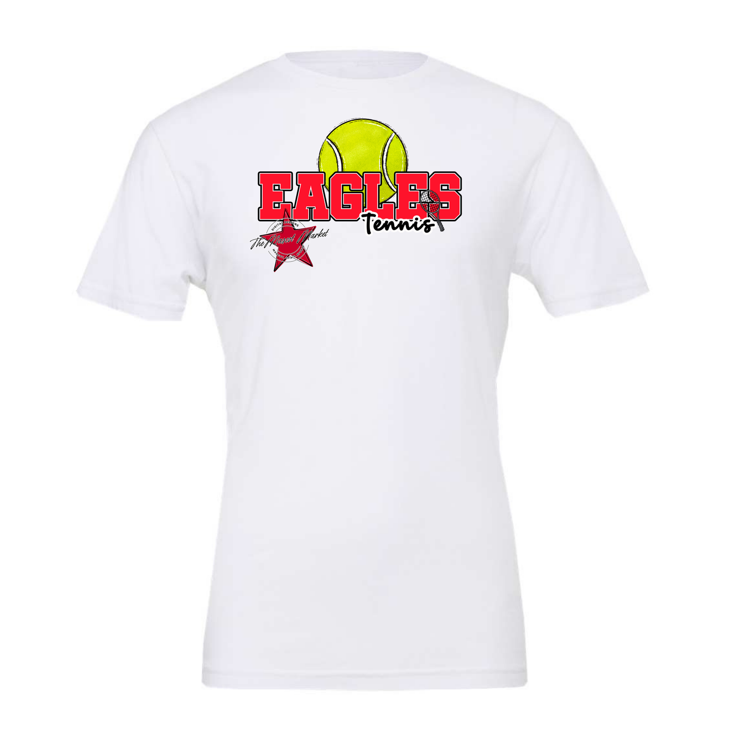 Eagles Varsity Tennis Design-Bright Red