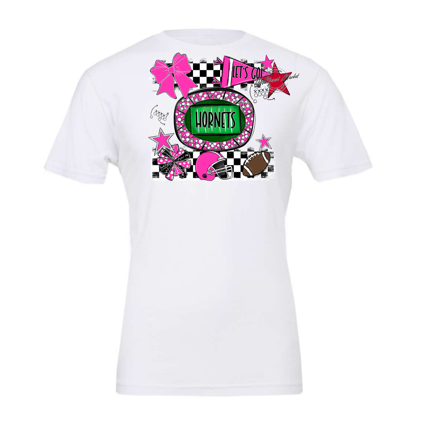 Hornets Checkers Spirit Design-Pink