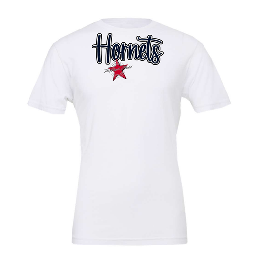 Hornets Faux Chenille Patch-Navy