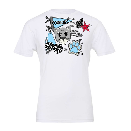 Cougars Spirit Design-Columbia Blue